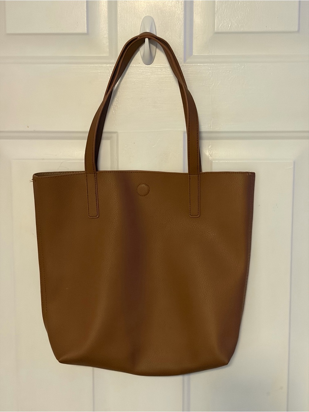 Classic Brown Leather Tote Bag